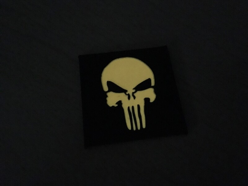 Warrior Luminous Skull Patch (Black) WR-PTPS-BK-O
