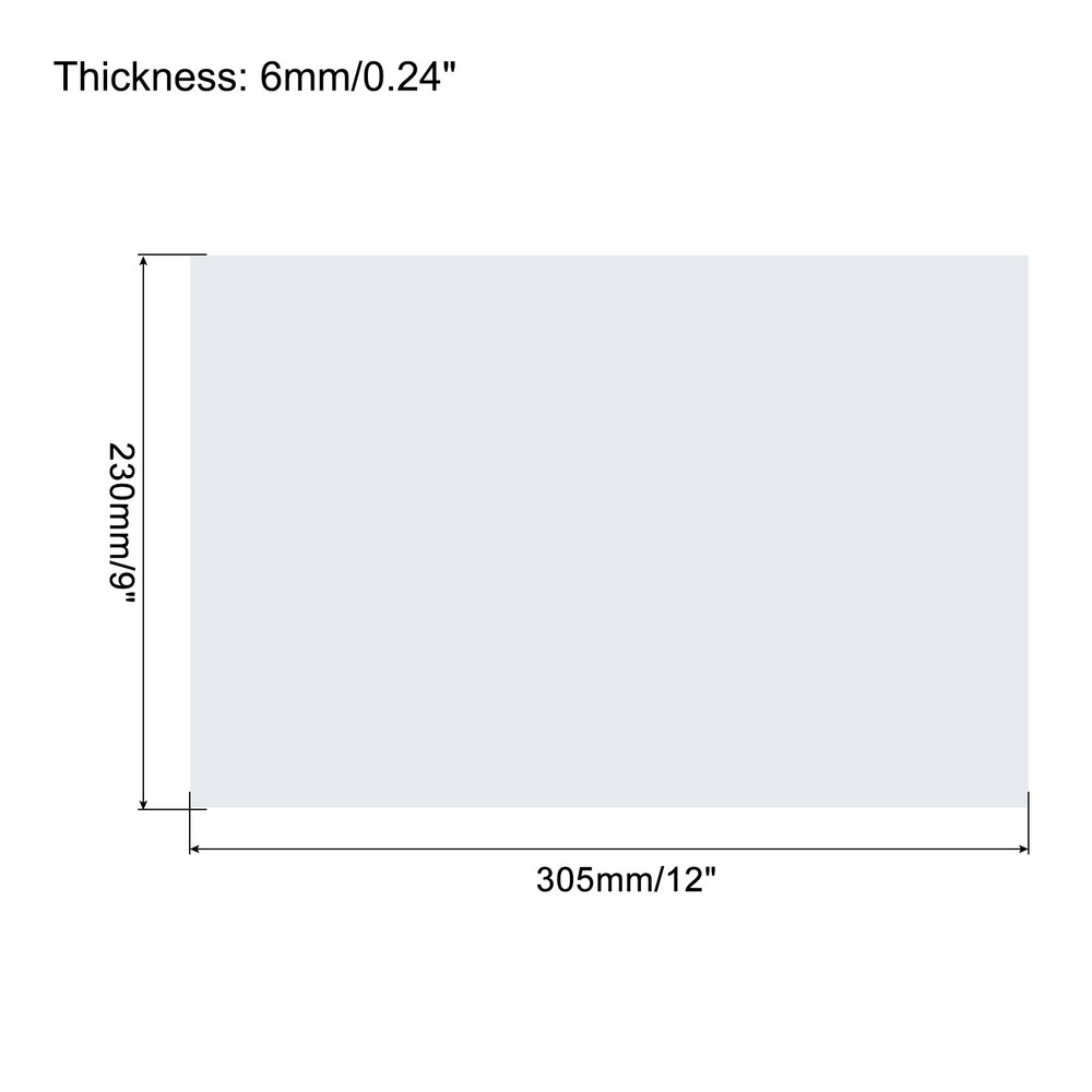 10Pcs 12"x9" 6mm Thick EVA Foam Sheets DIY White