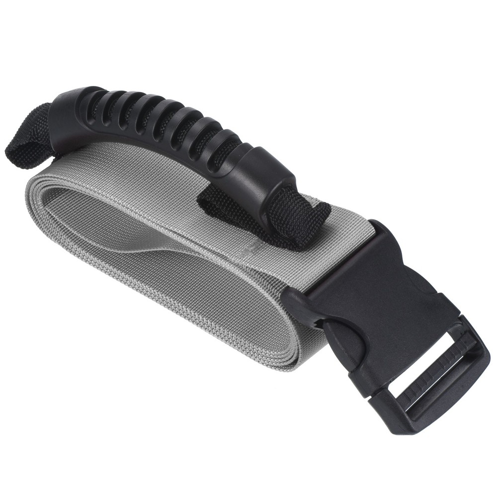 Carrying Strap with Handle, Adjustable Nylon Belt for Moving Boxes, Gray