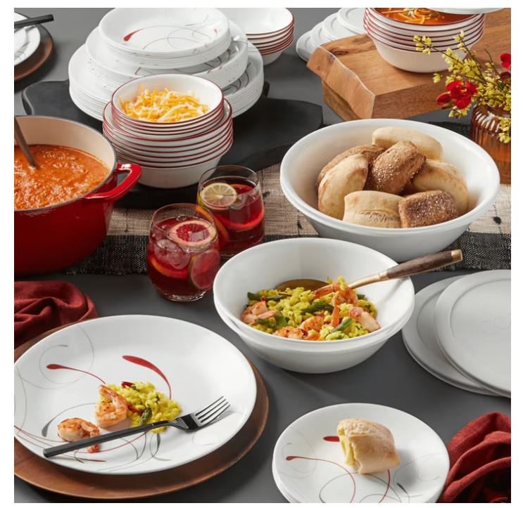 Corelle Splendor 12-Piece Glass Dinnerware Set (Service for 4)