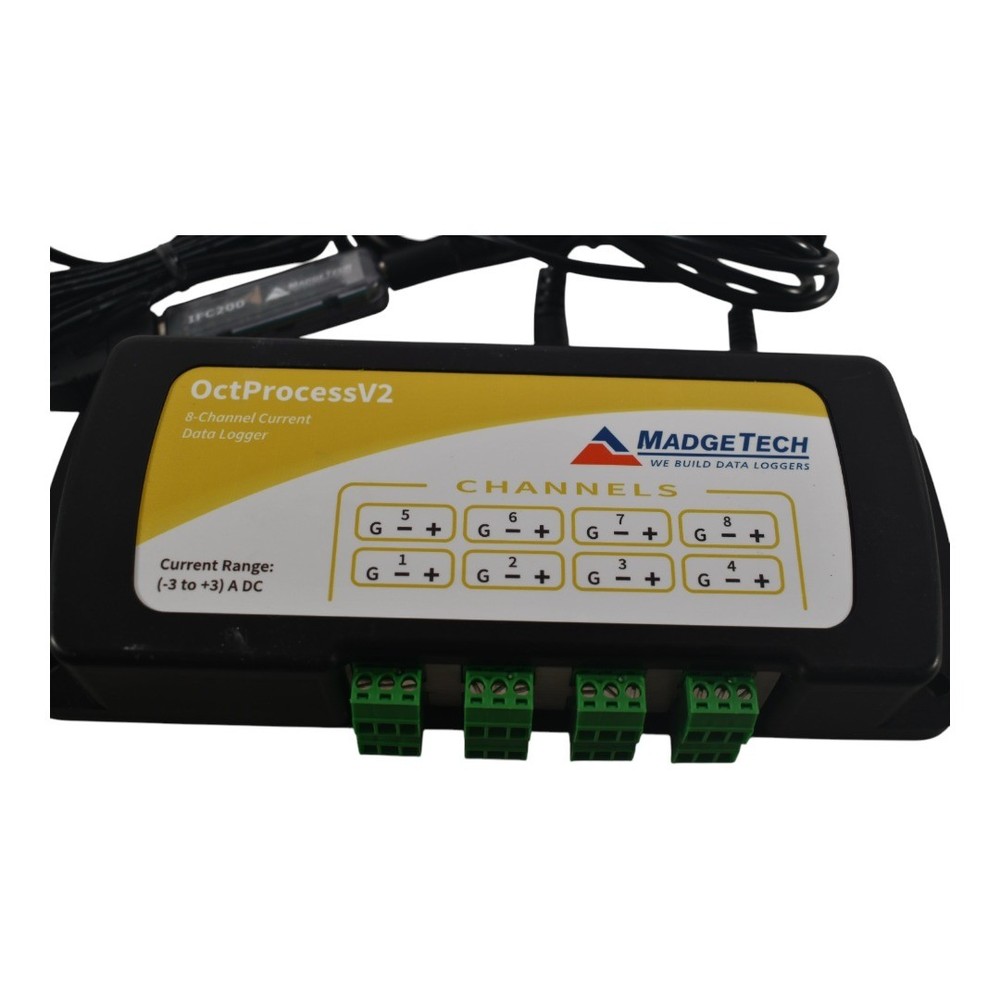 MadgeTech OctProcessV2 (8-Chnl V) + IFC200 USB Cable + Data logger software USB