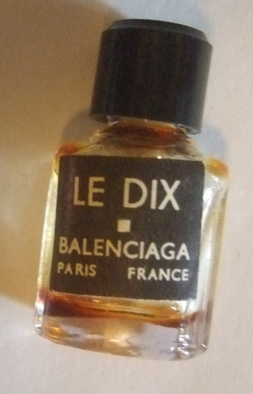 Balenciaga Le Dix Miniature Perfume Bottle Sample Perfume Empty