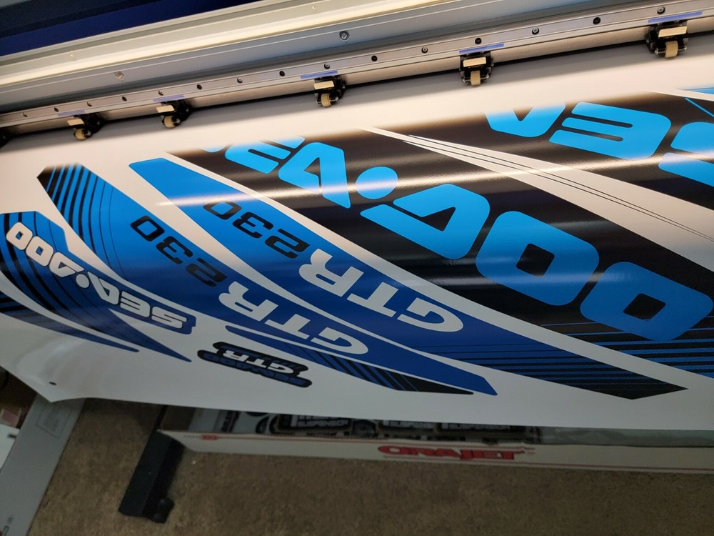 SEADOO GTR 230 2017 Graphics / Decal / Sticker Kit BLUE TOP REAR SIDES ONLY
