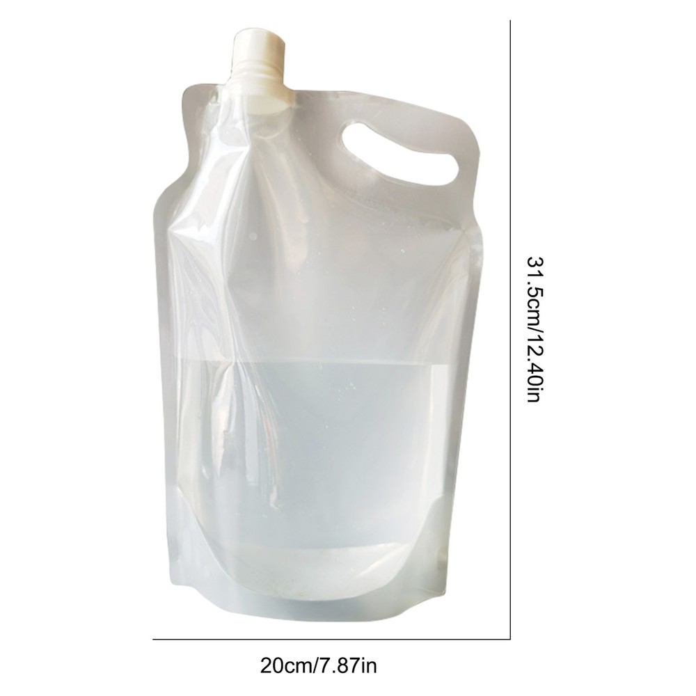 2PCS 2L Foldable Collapsible Water Container Camping Water Storage Jug