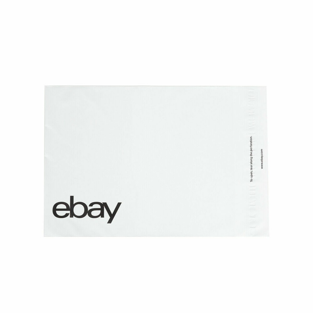 20 New eBay-Branded Polymailer black 9" x 11.5" (No Padding) 1d