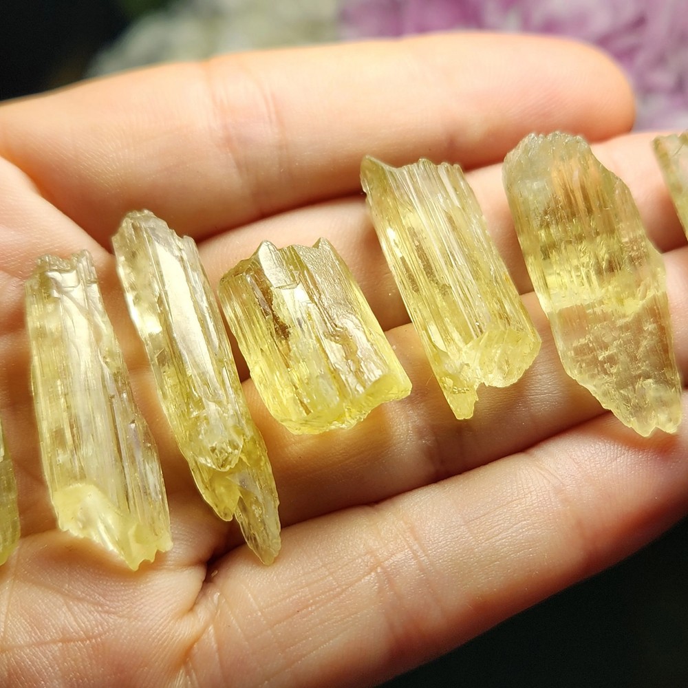Yellow Kunzite Crystal
