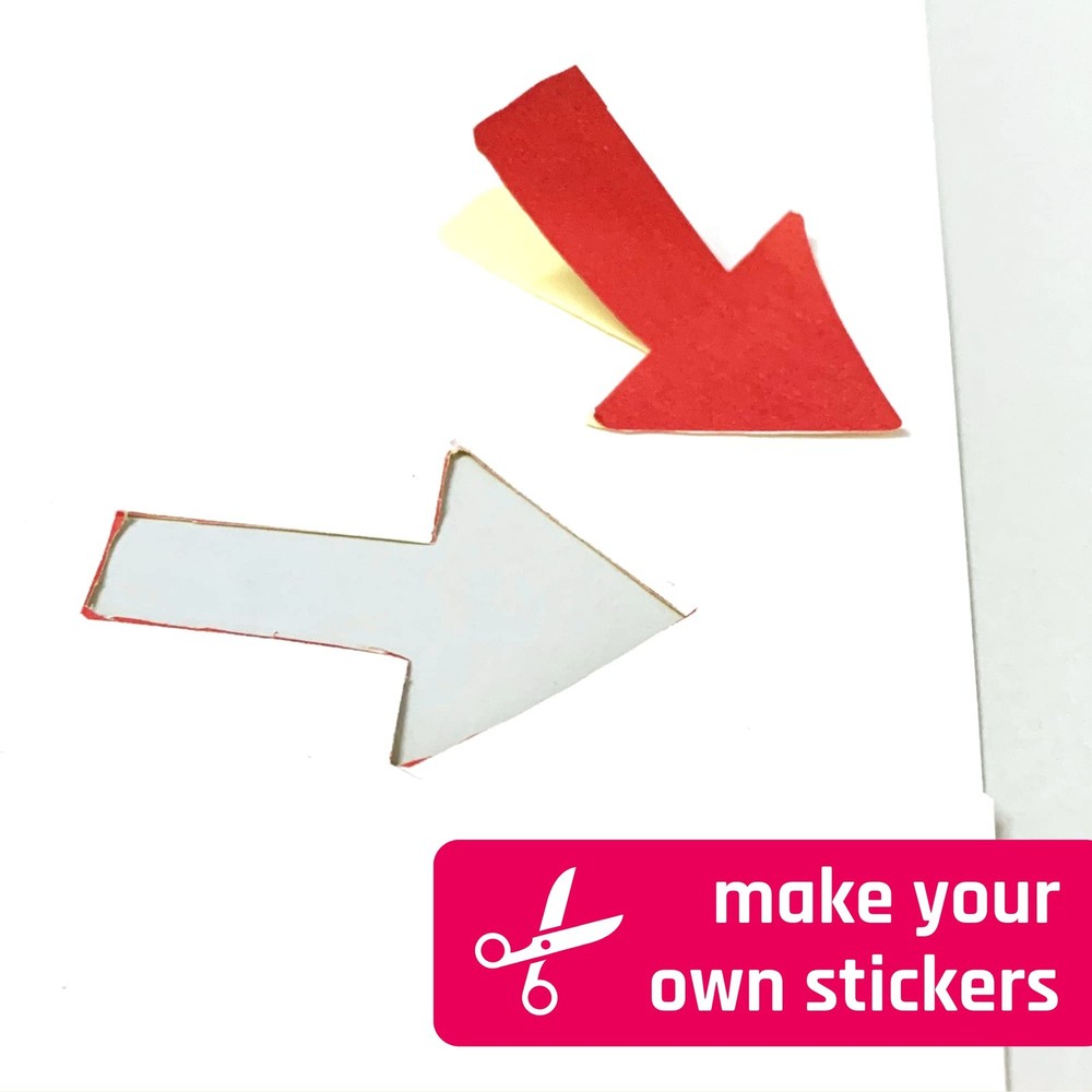 30 Sheets, Printable White Sticker Paper, 8.5" x 11" | 30 sheets,