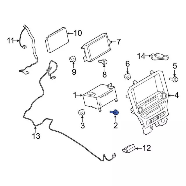 Genuine Ford Power Window Control Module Screw W705314-S424