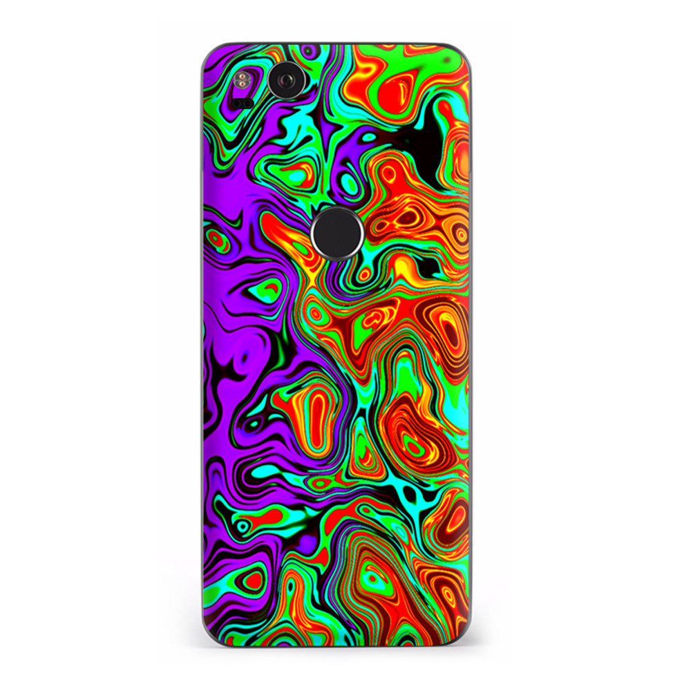 Google Pixel 2 Skins Decal Wrap Mixed Colors