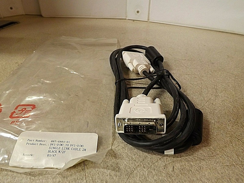 MOLEX 887-6884-01 DVI-D (M) to DVI-D (m) SINGLE LINK CABLE 2M BLACK