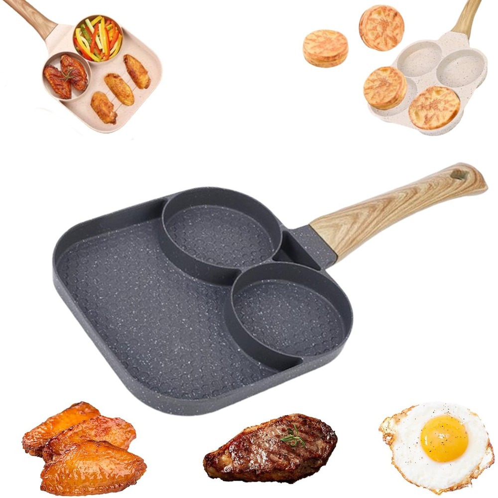 Household Aluminum Maifanshi Multi function Non stick Egg Frying Pan for Kitchen
