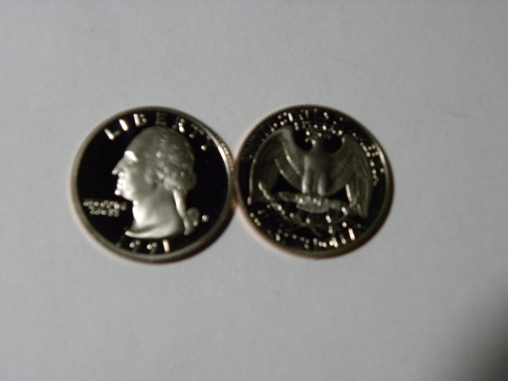 1991 Washington Proof Clad Quarter Uncirculated