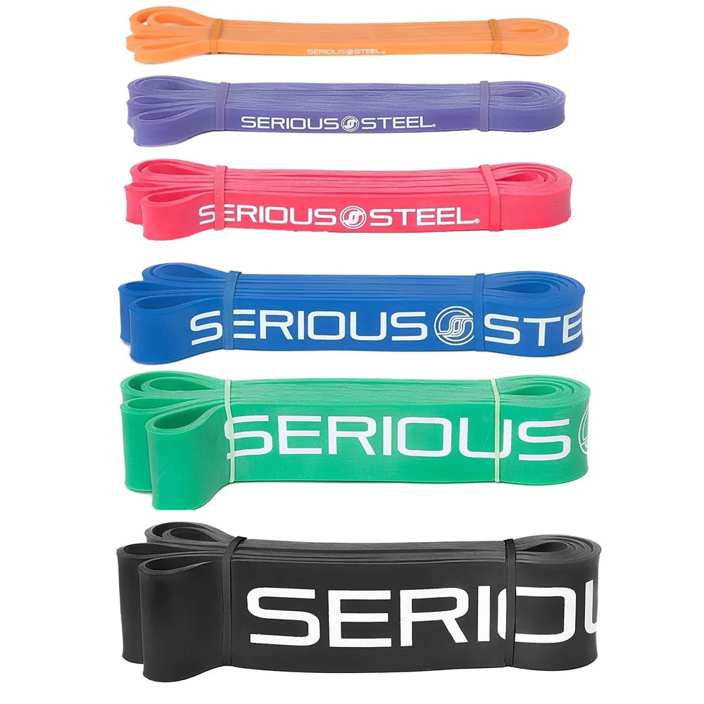 41 Inch Resistance Band, Complete Set, 6 Piece Set