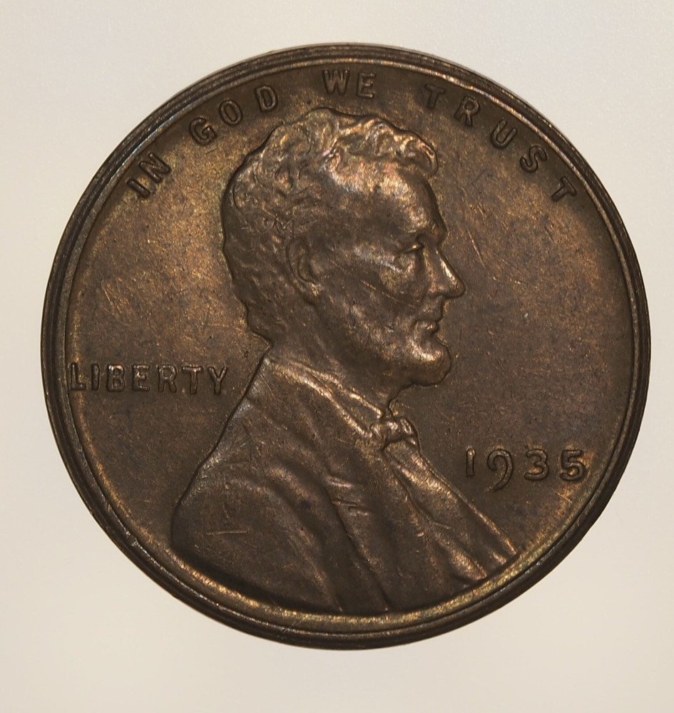 1935 P Lincoln Wheat Cent Penny, Extra Fine, XF