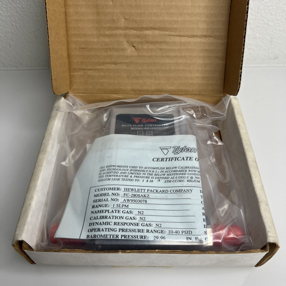 TYLAN FC-280 MASS FLOW CONTROLLER 100SCCM N2 NEW OPEN BOX