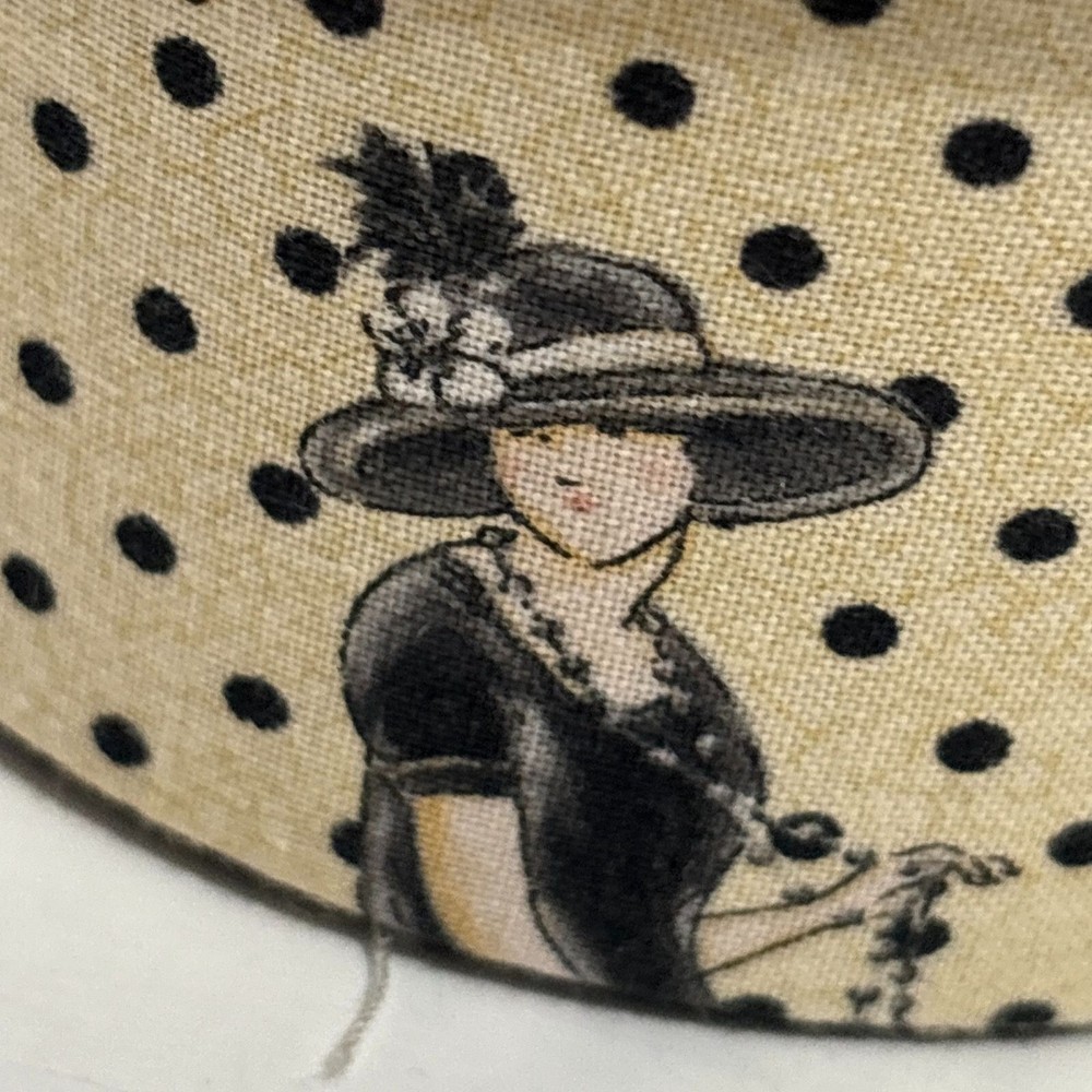 Vintage Handcrafted Pin Cushion Set Sewing Container Decorative Button 2 Piece
