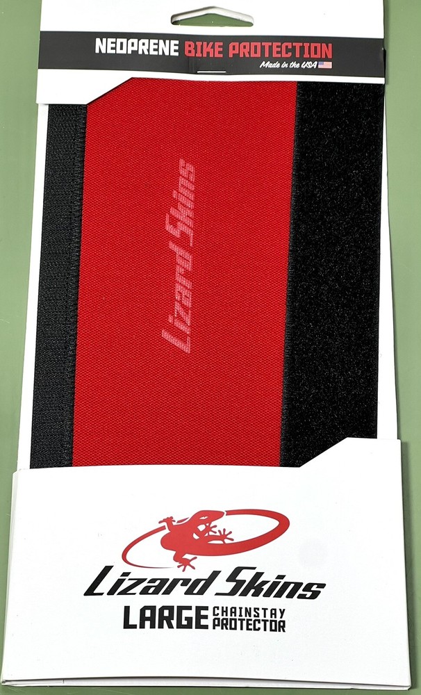 Lizard Skins Large Neoprene Chainstay Protector Red Non Slip