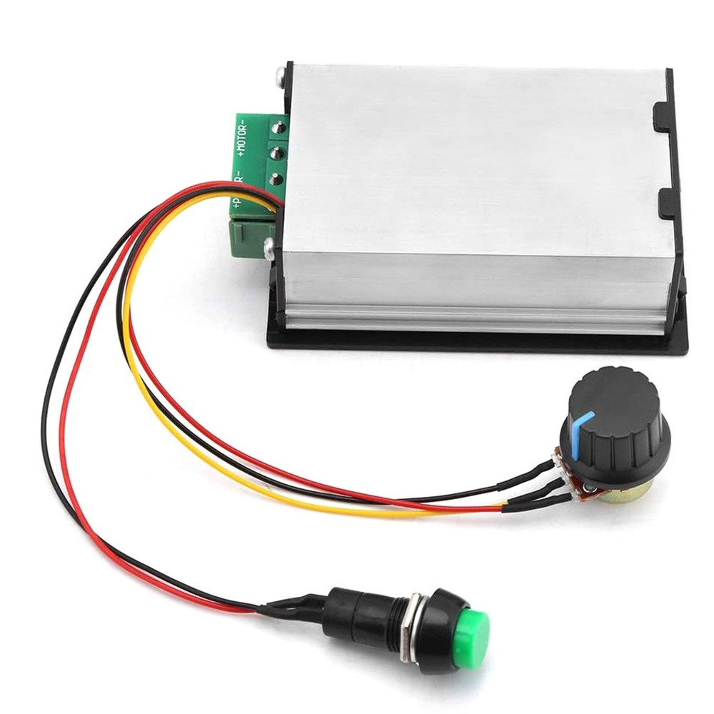 6-60V PWM DC Motor Controller 30A Output w/ Speed % Display & Panel Mount