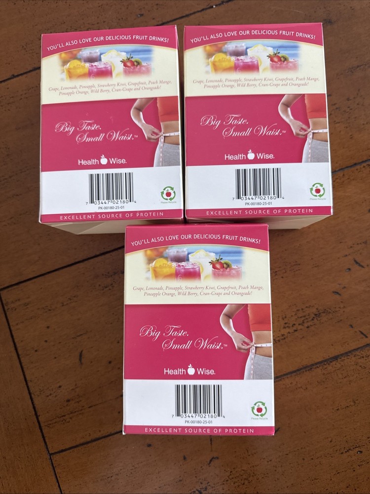 HealthWise High Protein Raspberry Gelatin (3 Boxes)