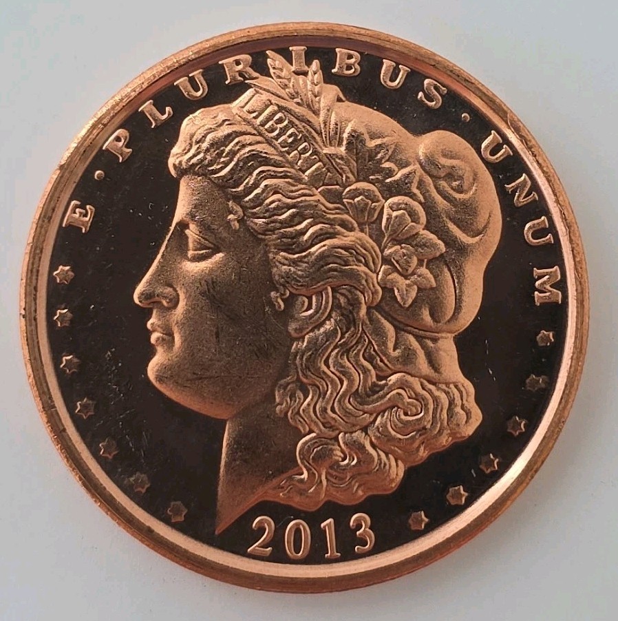 1 oz Morgan .999 Fine Copper Round