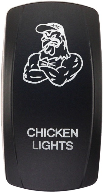 XTC Power Dash Switch Rocker Face Plate Chicken Lights