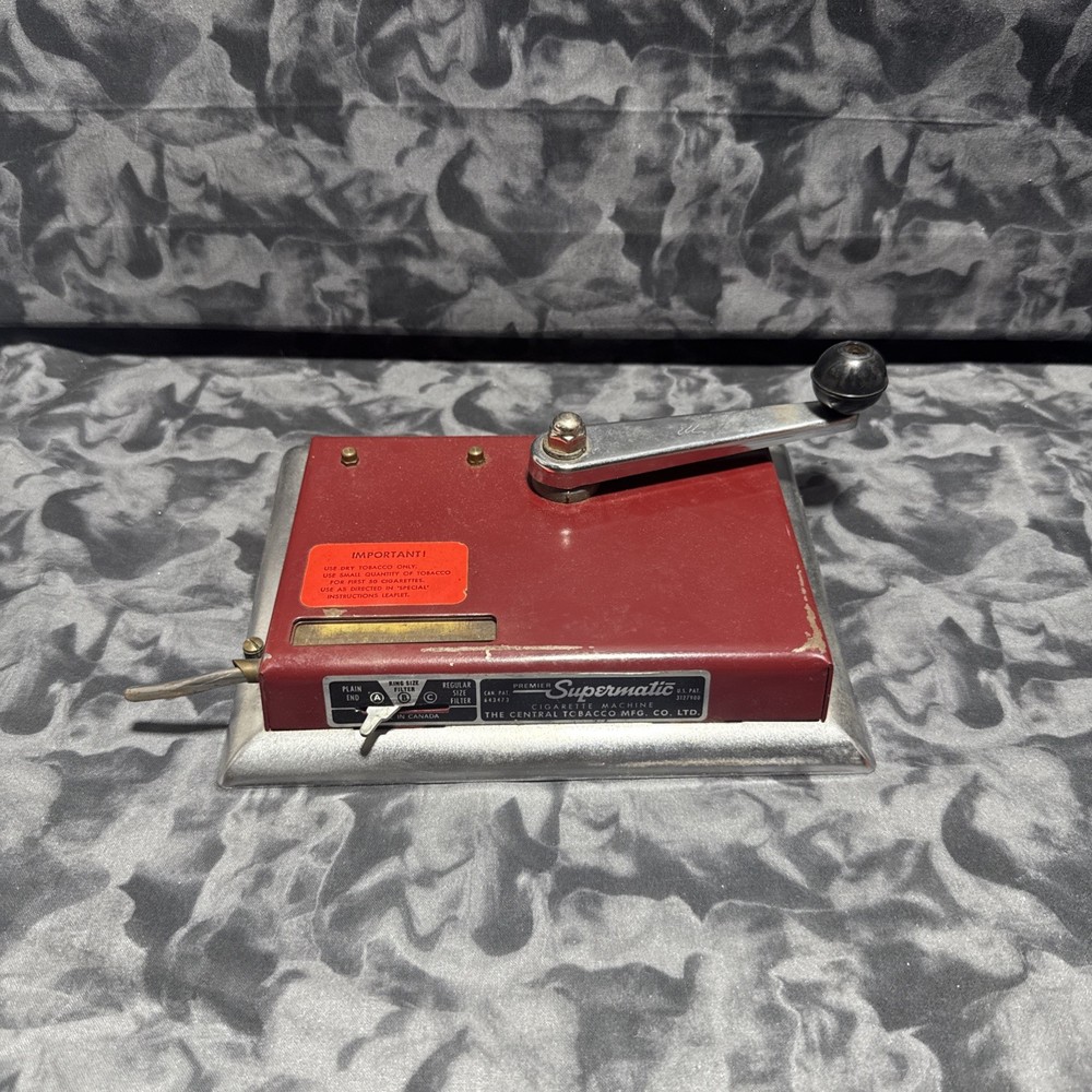 Premier Supermatic Cigarette Making Machine Vintage