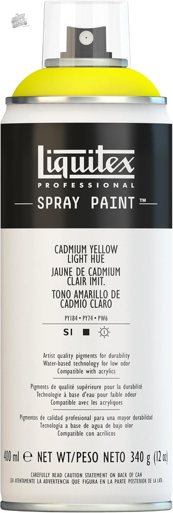4450159 - Professional Water Based Spray Paint, Light Cadmium Yellow Im