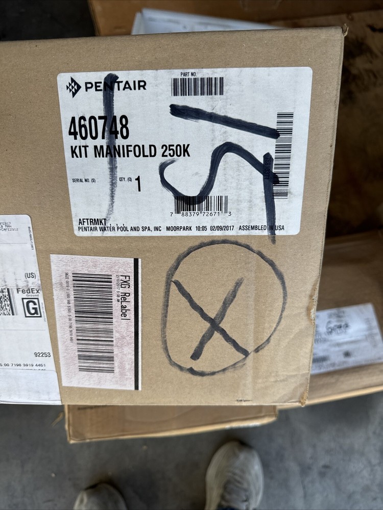 Pentair 460748 Water System Manifold Replacement Kit For Model 250 MasterTemp