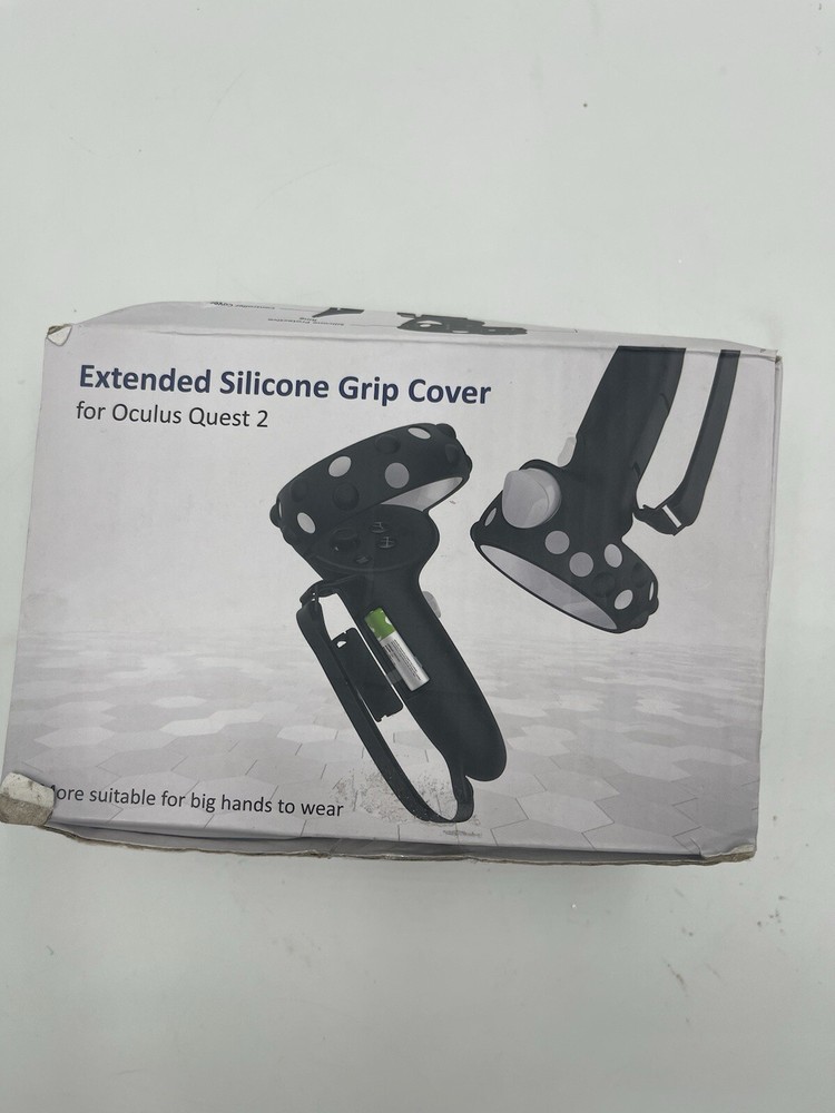 NEW Extended Silicone Grip Covers For Oculus Quest 2 Gray