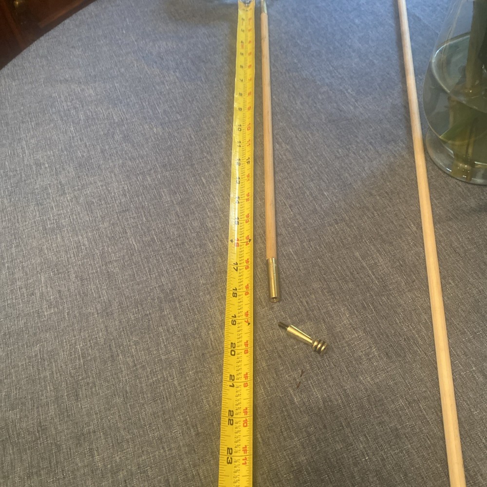 18 “ Lx 3/8” D Ramrod For Pistol Range Ramrod ( Muzzleloader) Includes Jag