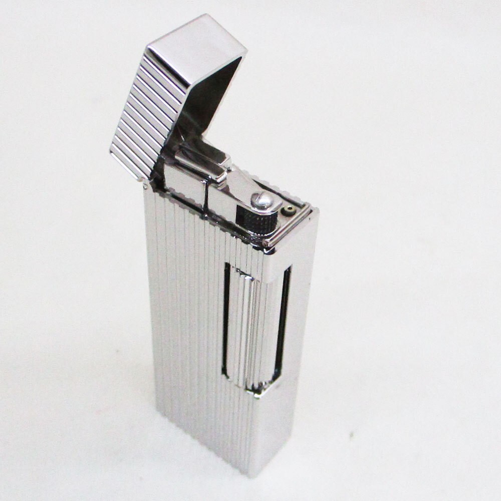 Dunhill Gas Lighter Silver Roller DU25FRR1111040TU Compact Lightweight