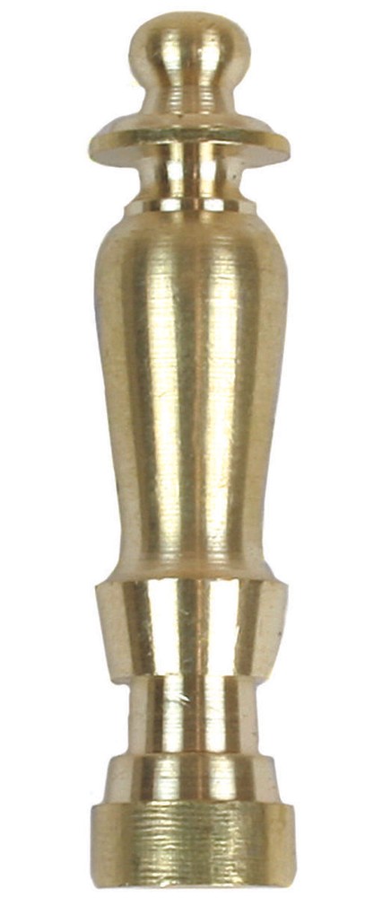 Jandorf 60100 Spindle Finial, Solid Brass Gold