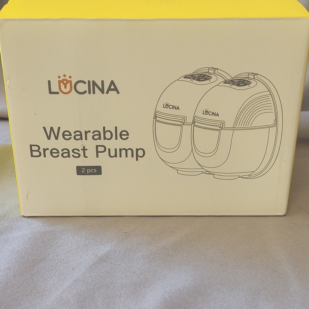 Lucina Double Wearable Breast Pump Adjustable Suction Digital Display 2pcs Set