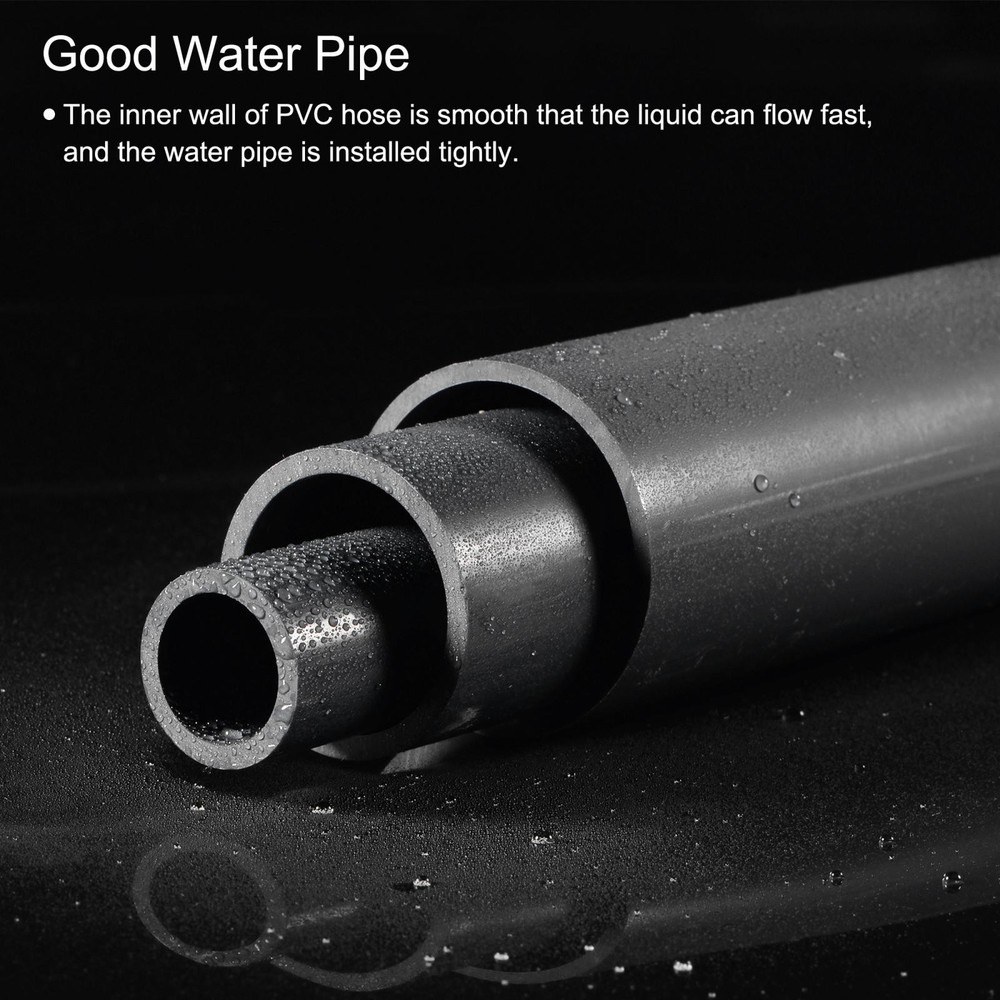Rigid Round Pipe 28mm ID 32mm OD 0.35m Light Grey High Impact