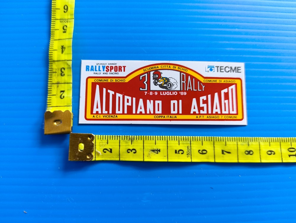 Sticker 3° Rally Altopiano Di Asiago 1989