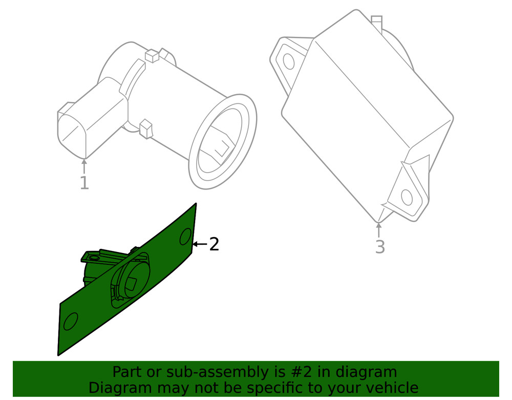 Genuine Nissan Blind Spot Detection System Warning Sensor 28533-9BU0E