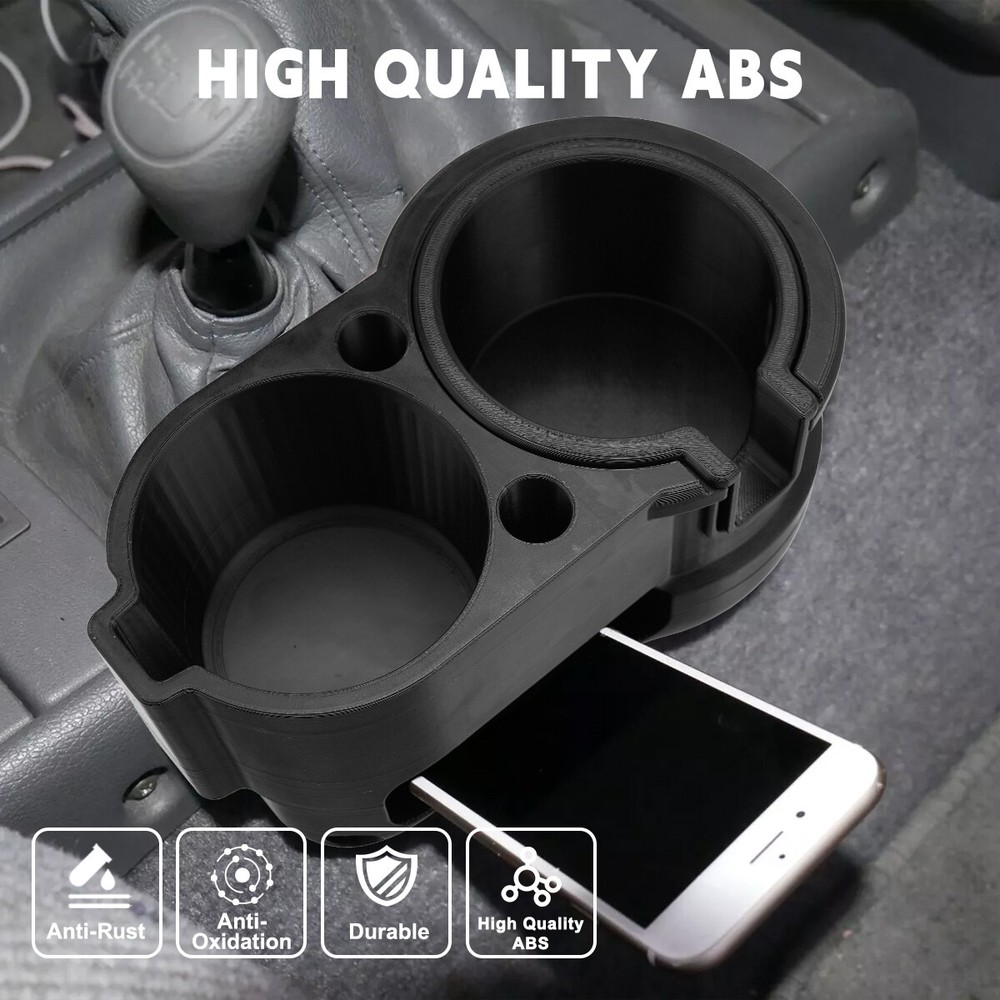For 1996-2002 Toyota 4Runner Removable Double Cup Holder (3rd gen)-Black