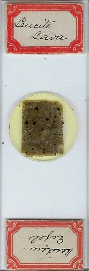 Leucite Lava from Eifel Germany Petrographic Microscope Slide