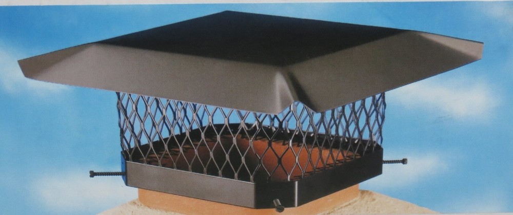 Master Flow 9 in. x 13 in. Stainless Steel Fixed Chimney Cap CC913