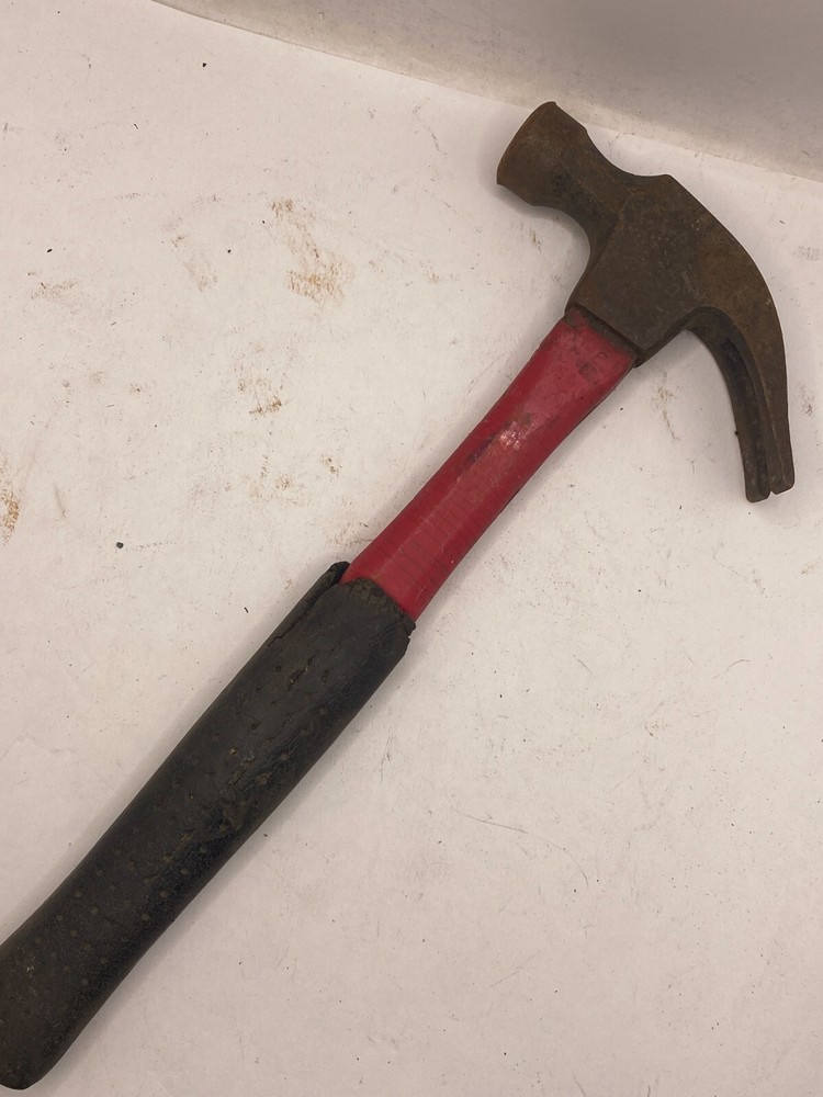 Curved Claw Hammer Hand Tool size 13" Vintage Antique 🔔