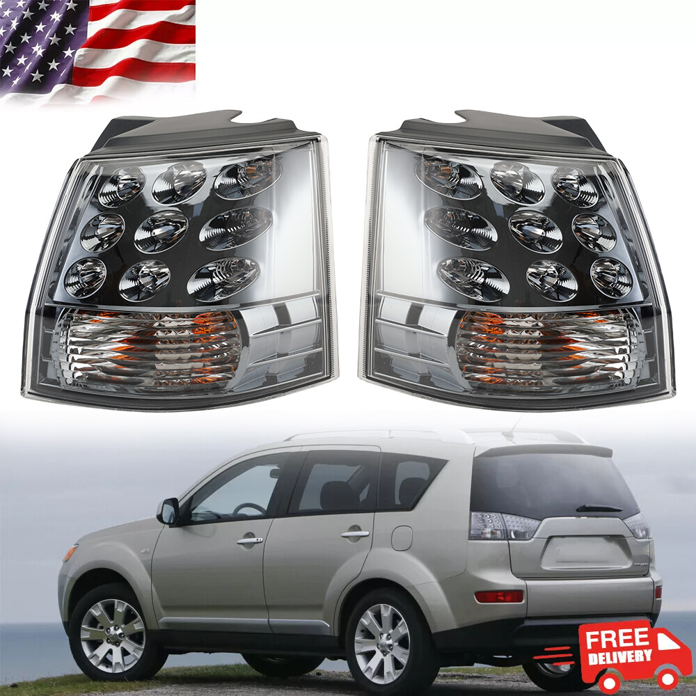 Pair Tail Light For Mitsubishi Outlander EX 2007-2013 Rear Brake Stop Taillamps