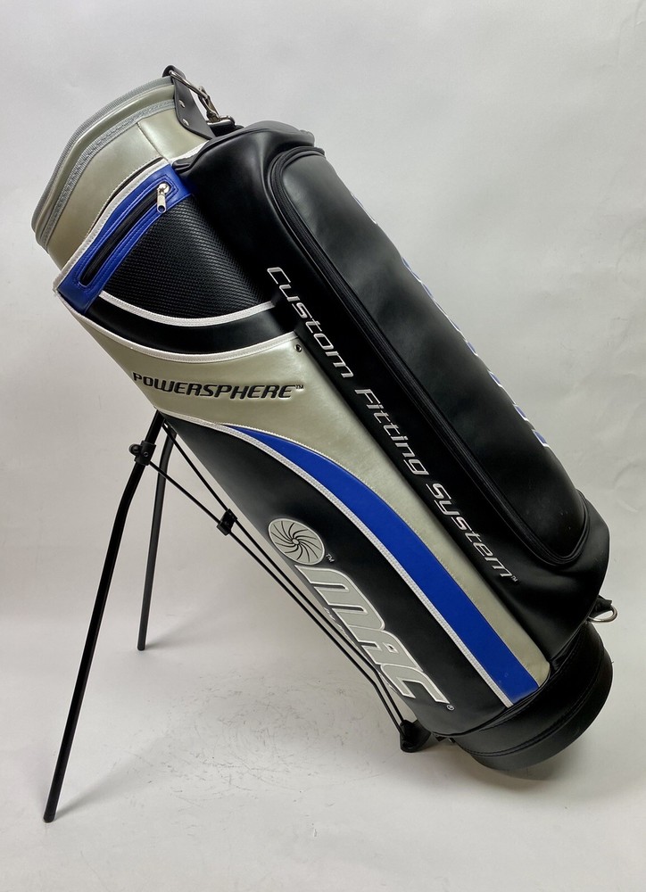 Burrows Golf MAC PowerSphere Custom Fitting System Stand Golf Bag Black/Blue