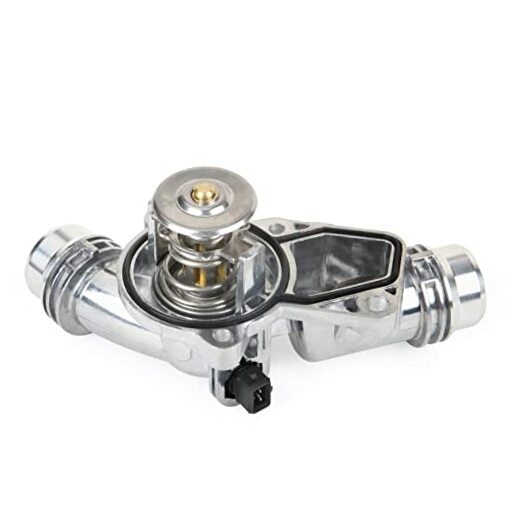Upgrade Aluminum Thermostat Assembly with Housing Compatible with BMW E46 E39