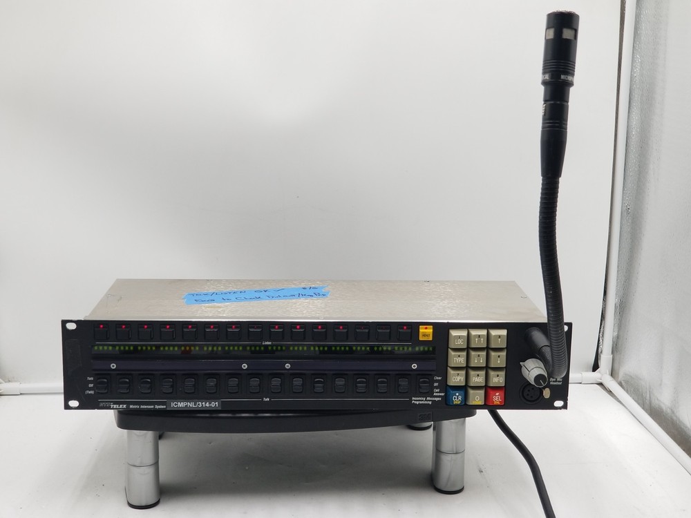 RTS by Telex Matrix Intercom System  KP96-7 Intercom Control Panel
