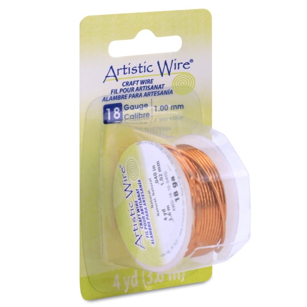 Artistic Wire 18 Gauge 4yd-Natural - 4 Pack