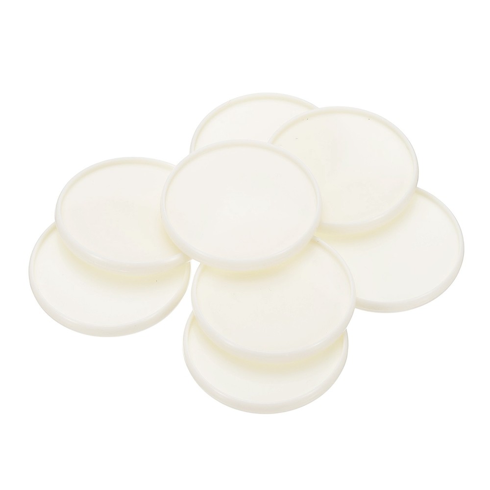 2 inch Plastic Book Binding Discs, 8Pcs Discbound Expansion Discs Round, White