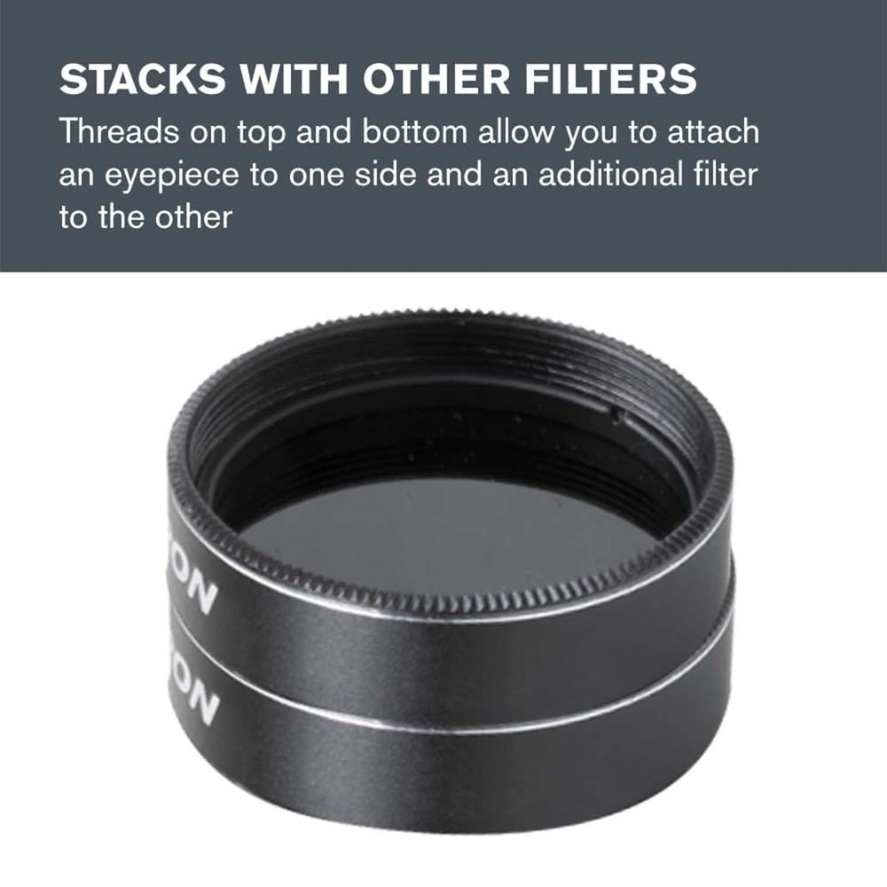 Celestron 1.25 inch Moon Filter Suitable for Lunar Observation, Extra Bright...