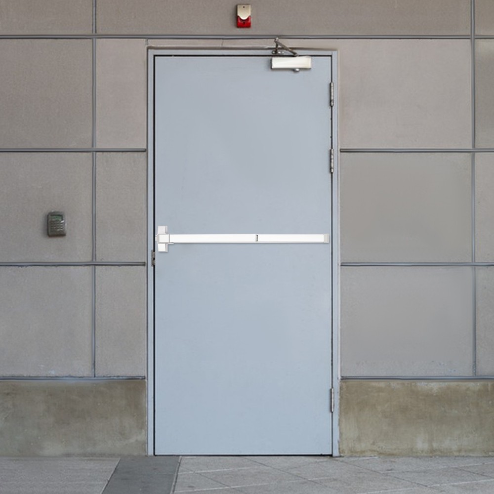 Fire Rated Panic Exit Device Push Bar, 1760℉, Automatic Locking, 3 Keys