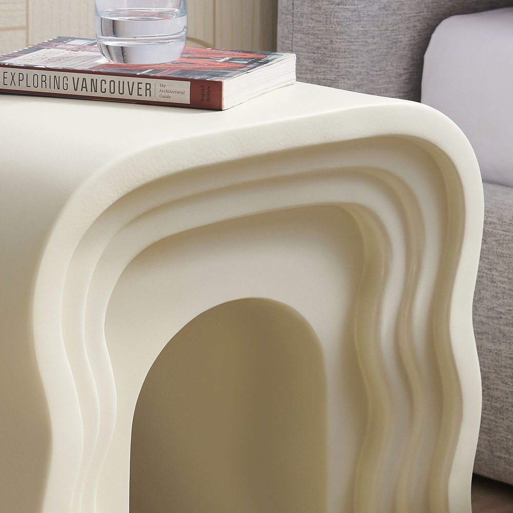 Jorin Side Table in Ivory