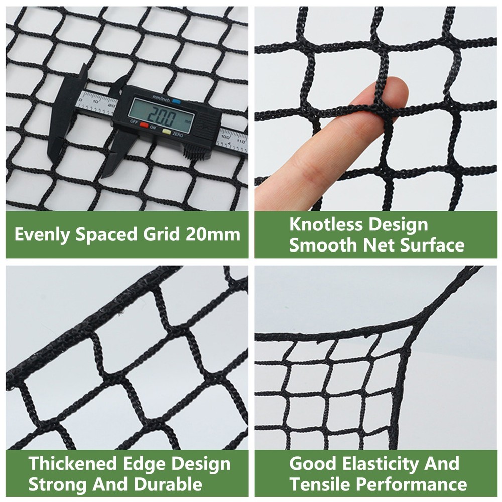 Golf Netting Material – Heavy-Duty Knotless Net, Thickened Edge, UV-Resistant